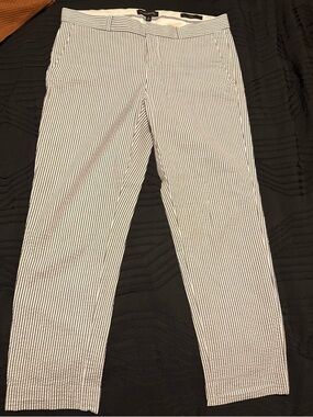 Banana Republic Black and White Striped Top